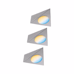 Paulmann 999.74, Mur, Nickel, Métal, 3 pièce(s), Brossé, Triangulaire