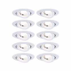 Paulmann 99995, Spot lumineux encastrable, LED, 3000 K, 450 lm, Blanc