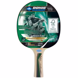 Donic Schildkröt Legends 400, Raquette de tennis de table, Noir, Bois, Bois, Bois, 1 pièce(s)