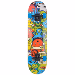 Schildkröt Funsports Slider 31, Skateboard (classique), Multicolore, Erable, Image, 80 kg, Garçon/Fille