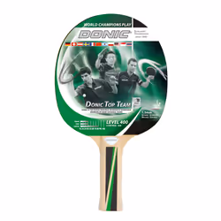 Donic Schildkröt Top Team 400, Raquette de tennis de table, Noir, Vert, Bois, Bois, Caoutchouc, Bois, 1 pièce(s)