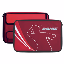 Donic Schildkröt Legends Plus, Etui pour raquettes de tennis de table, Pratique régulière et compétition, Rouge, Blanc, Unise ...