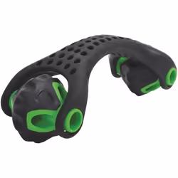 Rouleau de massage / fitness - SCHILDKROT - Ergonomique - Diamètre 55 mm - 19 cm - Noir et Vert