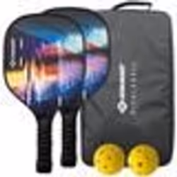 Set de Pickleball - SCHILDKRÖT - Jeu de raquettes - 2 raquettes + 2 balles