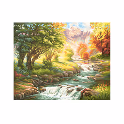 Schipper Sur les bords d’un ruisseau à truites, Peintures inclus, Garçon/Fille, Couleur par kit de peinture par numéros