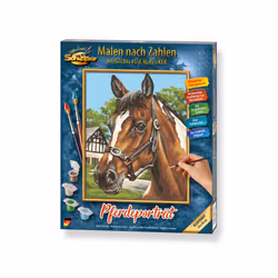 Schipper 609240381 livre et page à colorier Couleur par kit de peinture par numéros