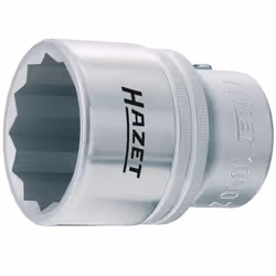 Clé à douille; HAZET; DIN 3124, ISO 2725-1 Acier chrome-vanadium moleté