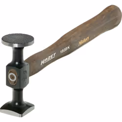 Marteau à aplanir 96 mm Face ronde quadrillée fine, fraisée Manche en caryer Made In Germany Dimensions: 310 mm Poids net (kg ...
