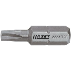 Hazet - Embout-tournevis (bit) 2223-T6 ∙ Hexagone massif 1/4 pouce (6,3 mm) ∙ Profil torx® intérieur ∙ Taille T6