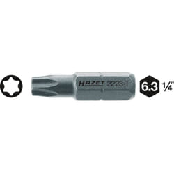 Embout Torx Sortie: torx® intérieur t 8 Longueur: 35 mm Hazet 2223-T8 Entraînement: hexagone massif 6,3 mm (1/4') 1 pc(s) A642061