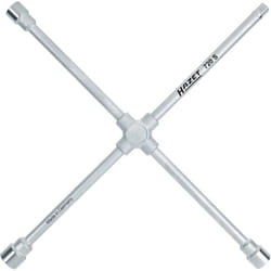 Hazet - Clé en croix 720S ∙ Profil à 6 pans extérieurs ∙ Taille 24 x 27 x 32 x Carré mâle 20 = 3/4 pouce mm ∙ 15/16 x 1,1/16 x 1,1/4 x Carré mâle 20