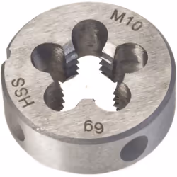 Filières pour filetages extérieurs Poids net (kg): 0.02 kg Fiche secteur Kein Stecker Filetage M 10 x 1,5 Taille de l'emballa ...