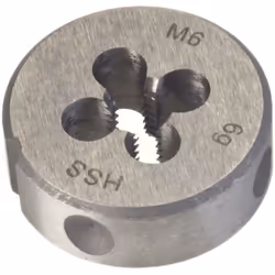 Filières pour filetages extérieurs Poids net (kg): 0.02 kg Fiche secteur Kein Stecker Filetage M 6 x 1,0 Taille de l'emballag ...