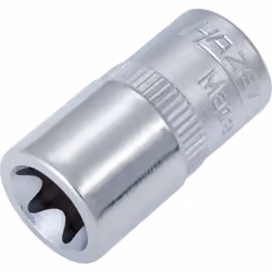Avec moletage Surface : chromée, polie Made In Germany Entraînement : Carré creux 1/4 pouce (6,3 mm) Sortie : Profil TORX® ex ...