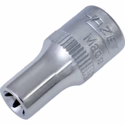 Avec moletage Surface : chromée, polie Made In Germany Entraînement : Carré creux 1/4 pouce (6,3 mm) Sortie : Profil TORX® ex ...
