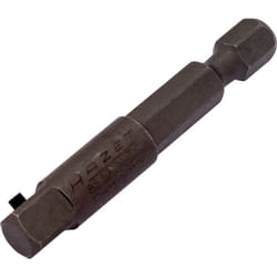 Hazet - Adaptateur à chocs 8508S-3 ∙ Hexagone massif 1/4 pouce (6,3 mm) ∙ Carré massif 1/4 pouce (6,3 mm) ∙ Longueur : 50 mm