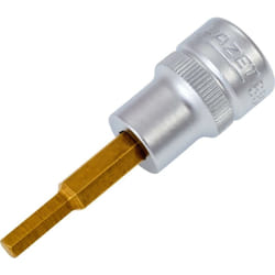 Hazet - Douille mâle 8801-4 ∙ Carré creux 3/8 pouce (10 mm) ∙ Profil à 6 pans intérieurs ∙ Taille 4 mm