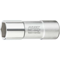 Hazet - Douille à bougies 880AMGT ∙ Carré creux 3/8 pouce (10 mm) ∙ Profil à 6 pans extérieurs ∙ Taille 16 mm ∙ 5/8″