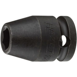 Hazet - Douille à chocs 880S-8 ∙ Carré creux 3/8 pouce (10 mm) ∙ Profil Traction à 6 pans extérieurs ∙ Taille 8 mm