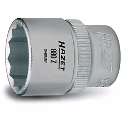 HAZET 880Z-14, 1 pièce(s), 12 points, 76,2 / 8 mm (3 / 8"), Chrome, Sulfate de chondroïtine, 29,5 mm, 31 g
