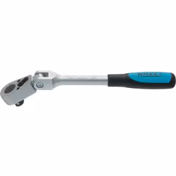 Tête de cliquet pivotante sur > 180° Exécution courte Nombre de dents : 30 (Angle de manœuvre 12°) Avec cardan – permettant l ...