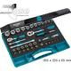 Kit de douilles 6 pans - Hazet - 882 - 46 pièces - Entraînement 1/4 et 3/8 - Mallette en plastique