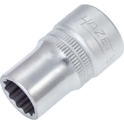 Hazet - Douille 900AZ-1/2 ∙ Carré creux 1/2 pouce (12,5 mm) ∙ Profil Traction à 12 pans extérieurs ∙ Taille 1/2″