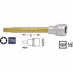 HAZET 992SLG-T45, 1 pièce(s), 25,4 / 2 mm (1 / 2"), Acier, 138 mm, 84 g