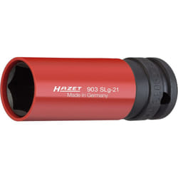 Hazet - Jeu de clés à chocs avec douille plastique 1/2 21x85mm