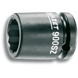 Douille à chocs HAZET - carré creux 125 mm - profil traction à 12 pans extérieurs - Taille 22 longueur 40 mm