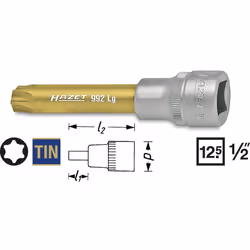 HAZET 992LG-T60, 1 pièce(s), 25,4 / 2 mm (1 / 2"), Acier, 83 mm, 113 g