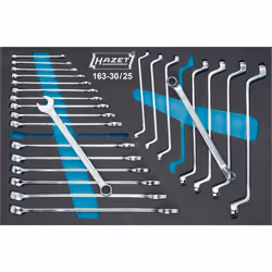 HAZET 163-30/25, Chrome, 342 mm, 519 mm, 3,5 kg, 25 pièce(s)