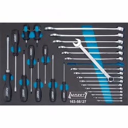 HAZET 163-58/27, Noir, 3,01 kg, 342 mm, 519 mm, 27 outils