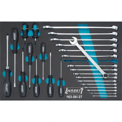 HAZET 163-58/27 Caisse à outils pour mécanicien 27 outils