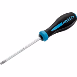 Lame ronde Manche en 3 composants antidérapant HAZET – pour une bonne transmission de puissance Sortie : Profil TORX® « tampe ...