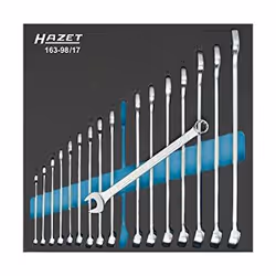 HAZET 163-98/17, Acier inoxydable, 17 pièce(s)