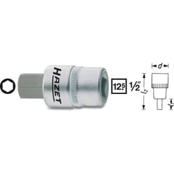 Hazet - Douille mâle pour étrier de frein 986-9 ∙ Carré creux 1/2 pouce (12,5 mm) ∙ Profil à 6 pans intérieurs ∙ Taille 9 mm