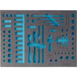 Garniture en mousse souple bimatière 163-139L ∙ l x l : 519 mm x 392 mm