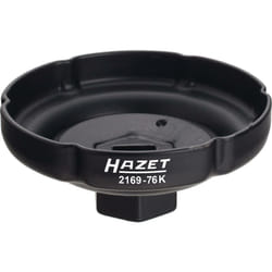 Clé pour filtres à huile 2169-76K ∙ Carré creux 1/2 pouce (12,5 mm) ∙ Profil à rainures ∙ Taille 76 mm