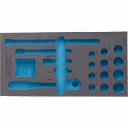 Garniture en mousse souple bimatière ∙ vide Pour 163-181/17 ∙ 880/17 Made In Germany Dimensions: 342 mm x 172 mm Poids net (k ...