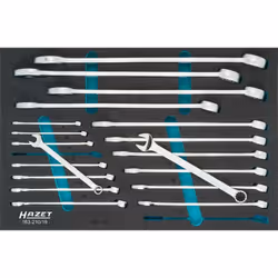Garniture en mousse souple bimatière « Safety-Insert-System » (SIS) HAZET Made In Germany Sortie : Profil Traction à 12 pans  ...