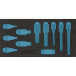 Hazet - Garniture en mousse souple bimatière 163-221L ∙ l x l : 342 mm x 172 mm