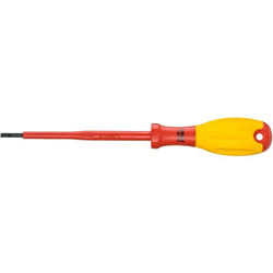 Hazet - Tournevis d'électricien ∙ avec isolation de protection 810VDE-30 ∙ Profil à fente ∙ Taille 0,5 x 3 mm