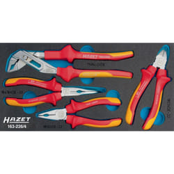 Hazet - Jeu de pinces ∙ avec isolation de protection 163-226/4 ∙ 4 pièces