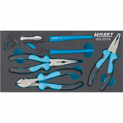 HAZET 163-257/4, Ensemble de pinces, Noir, Bleu
