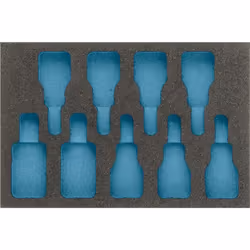 Garniture en mousse souple bimatière ∙ vide Pour 163-271/9 ∙ 992/9 Made In Germany Dimensions: 172 mm x 114 mm Taille système ...
