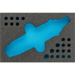 Hazet - Garniture en mousse souple bimatière 163-333L ∙ l x l : 172 mm x 114 mm