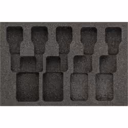 Garniture en mousse souple bimatière ∙ vide Pour 986/9N Made In Germany Dimensions: 172 mm x 114 mm Taille système de rangeme ...