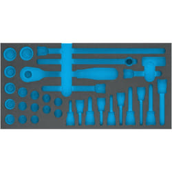 Hazet - Garniture en mousse souple bimatière 163-352L ∙ l x l : 342 mm x 172 mm