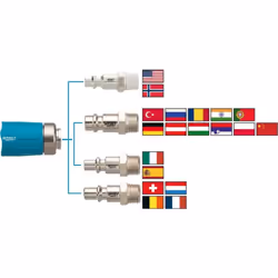 S'adapte à tous les embouts de raccordement d'air (9000-062 uniquement pour les embouts de raccordement d'air 10 mm) Embout d ...